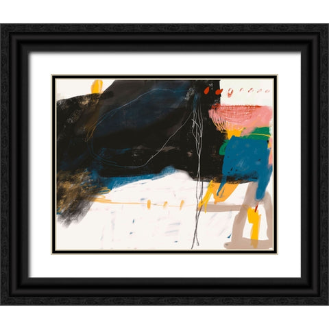 When Answers Donâ€™t Come Black Ornate Wood Framed Art Print with Double Matting by Lauzon, Danielle