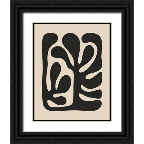 Abstractica Black Ornate Wood Framed Art Print with Double Matting by LivinLi