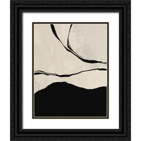 Sea Black Ornate Wood Framed Art Print with Double Matting by LivinLi