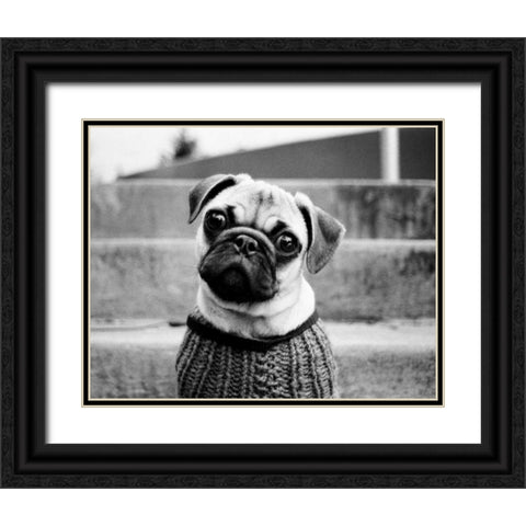 Cleo Black Ornate Wood Framed Art Print with Double Matting by Levin, Kim