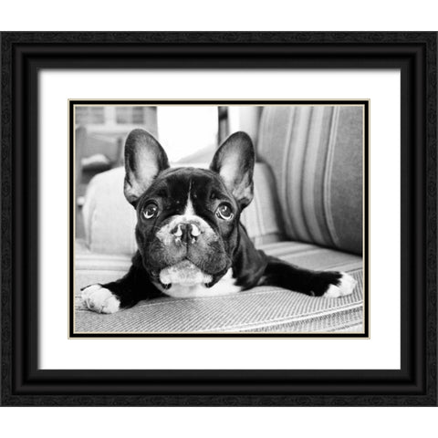 Hugo Black Ornate Wood Framed Art Print with Double Matting by Levin, Kim