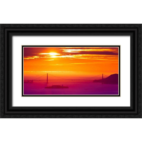The Sun Gate Black Ornate Wood Framed Art Print with Double Matting by Linhares, Greg