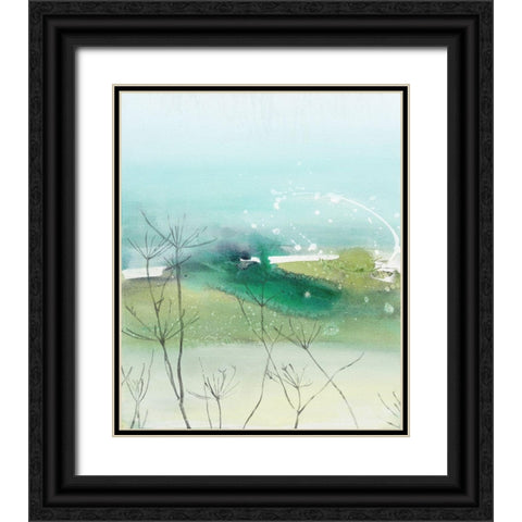 See Through Black Ornate Wood Framed Art Print with Double Matting by Leaver, Tara
