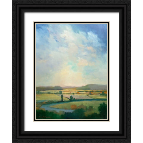 First Turn Black Ornate Wood Framed Art Print with Double Matting by McCarthy, William