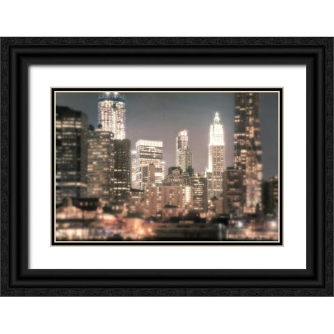 In a New York Minute Black Ornate Wood Framed Art Print with Double Matting by Mikaels, Natalie