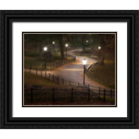 Twilight Stroll Black Ornate Wood Framed Art Print with Double Matting by Mikaels, Natalie