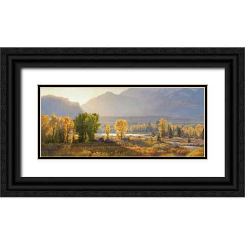 Evening Theatre Black Ornate Wood Framed Art Print with Double Matting by Moore, Jay