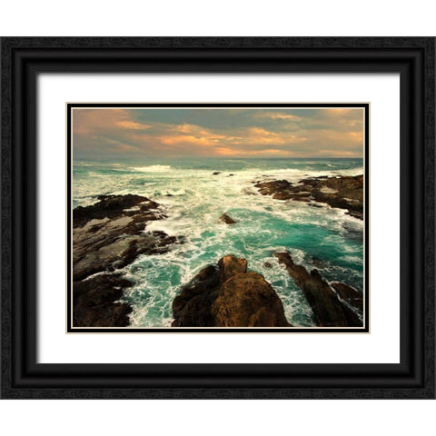 Heavens Gate Black Ornate Wood Framed Art Print with Double Matting by Mikaels, Natalie