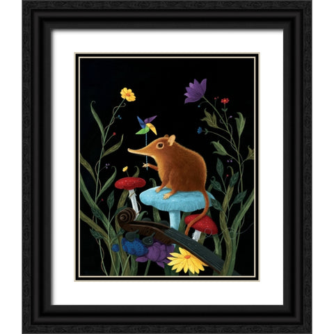 Herschels Treasures Black Ornate Wood Framed Art Print with Double Matting by Matarazzo, Gina