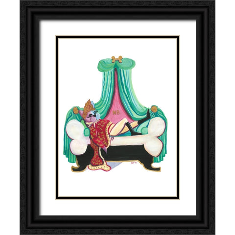 Napoleon Bone-Aparte Black Ornate Wood Framed Art Print with Double Matting by Marshall, Lucy