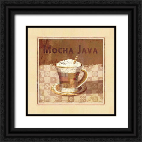 Mocha Java Black Ornate Wood Framed Art Print with Double Matting by Maron, Linda