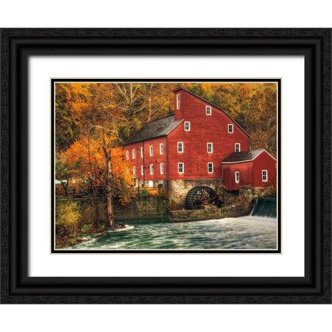 Country Living Black Ornate Wood Framed Art Print with Double Matting by Mikaels, Natalie