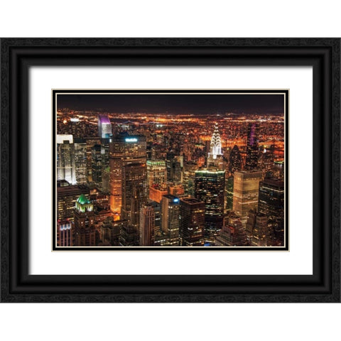 Diamonds in the Sky Black Ornate Wood Framed Art Print with Double Matting by Mikaels, Natalie