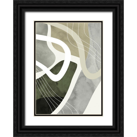 Acrobat 1 Black Ornate Wood Framed Art Print with Double Matting by Design Fabrikken