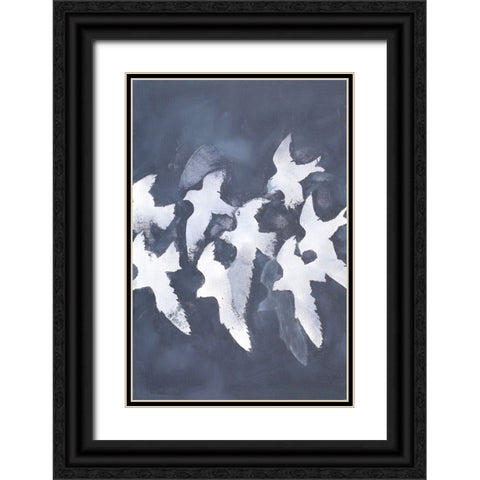 Fades Into Light Black Ornate Wood Framed Art Print with Double Matting by Design Fabrikken