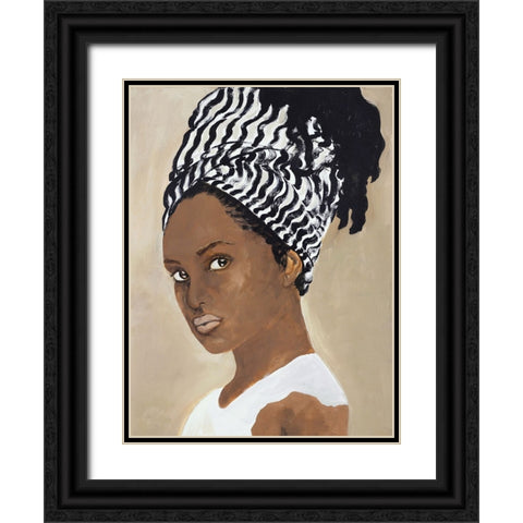 Inspired Black Ornate Wood Framed Art Print with Double Matting by Design Fabrikken