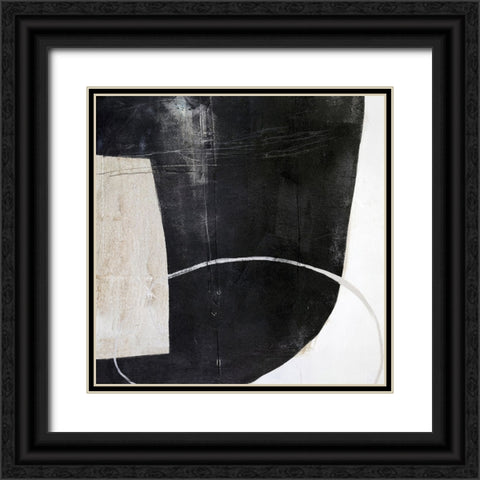 Sort Of Stone Black Ornate Wood Framed Art Print with Double Matting by Design Fabrikken