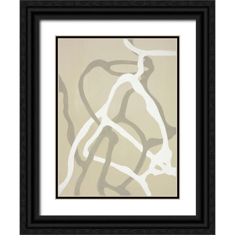 Vintage Vibe Black Ornate Wood Framed Art Print with Double Matting by Design Fabrikken