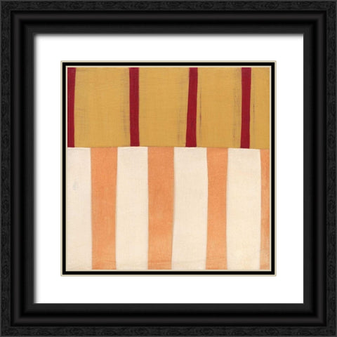 Broken Stripes 3 Black Ornate Wood Framed Art Print with Double Matting by Nugent, Laura