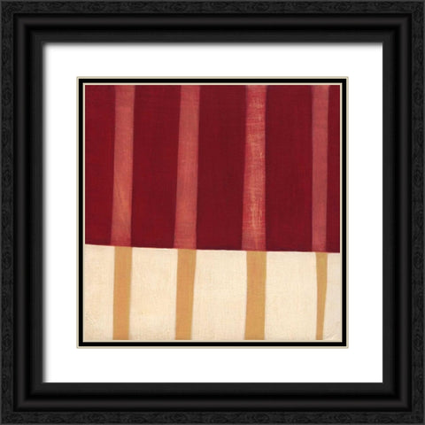 Broken Stripes 4 Black Ornate Wood Framed Art Print with Double Matting by Nugent, Laura