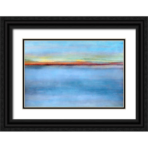Light Black Ornate Wood Framed Art Print with Double Matting by Niele, Cora