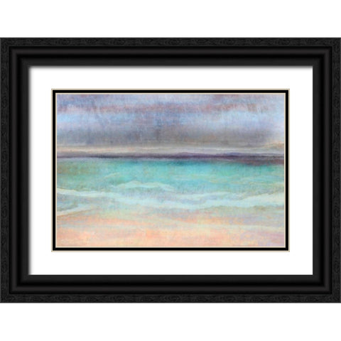 Rain Shower Black Ornate Wood Framed Art Print with Double Matting by Niele, Cora