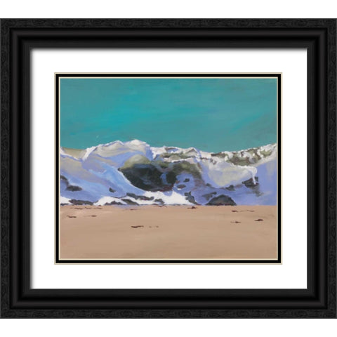Shore Break 1 Black Ornate Wood Framed Art Print with Double Matting by Newstedt, Stephen