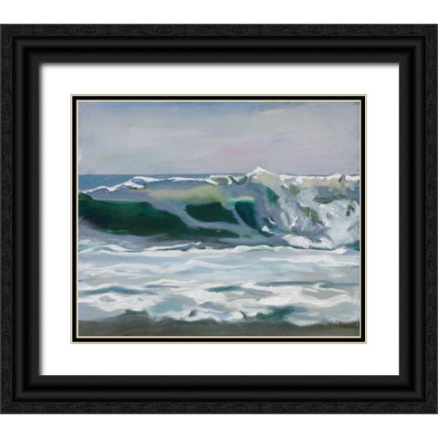 Shore Break 2 Black Ornate Wood Framed Art Print with Double Matting by Newstedt, Stephen