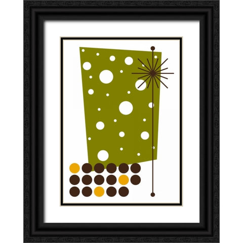 Yucca In Green Black Ornate Wood Framed Art Print with Double Matting by Newton, Tonya