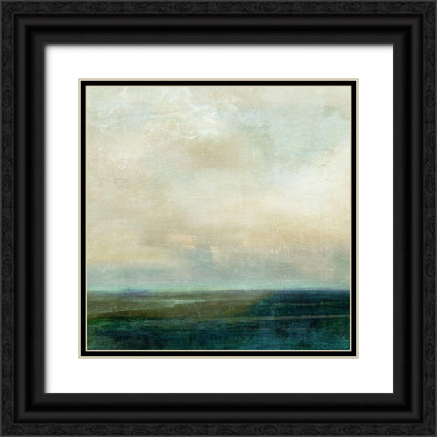 Emerald Sea Black Ornate Wood Framed Art Print with Double Matting by Nicoll, Suzanne
