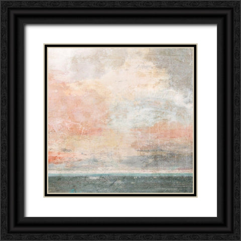 Grey Sea Black Ornate Wood Framed Art Print with Double Matting by Nicoll, Suzanne