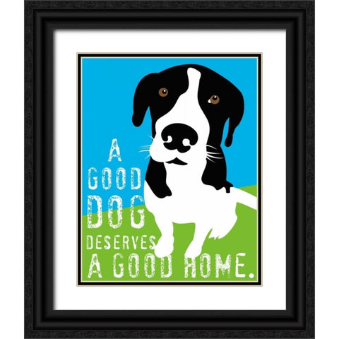 A Good Dog Black Ornate Wood Framed Art Print with Double Matting by Oliphant, Ginger