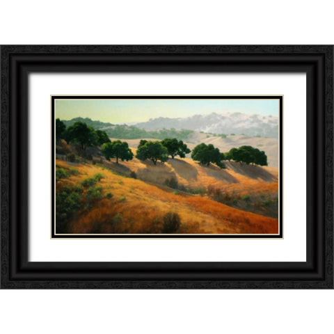 Summer in the Hills Black Ornate Wood Framed Art Print with Double Matting by OLeary, Kathy