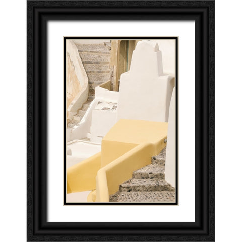 Stones and Stairs Black Ornate Wood Framed Art Print with Double Matting by Okula, Carina
