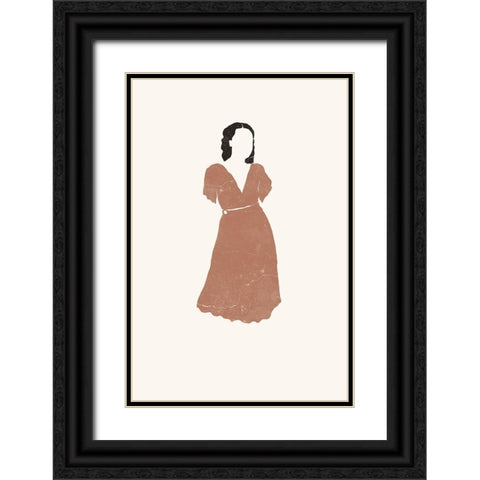 Sienna Summer No. 2 Black Ornate Wood Framed Art Print with Double Matting by Pont, Yuyu