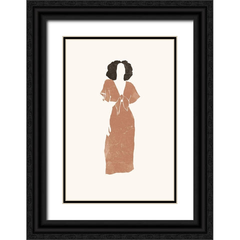 Sienna Summer No. 3 Black Ornate Wood Framed Art Print with Double Matting by Pont, Yuyu