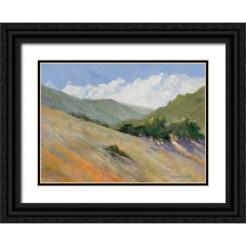 Old Toll Road, Calistoga Black Ornate Wood Framed Art Print with Double Matting by Penniman, Ed