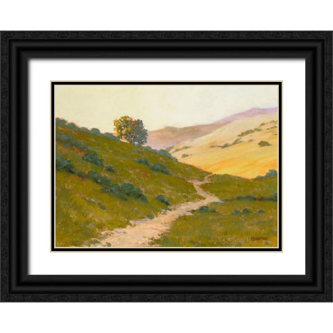 Opalescent Hills Black Ornate Wood Framed Art Print with Double Matting by Penniman, Ed