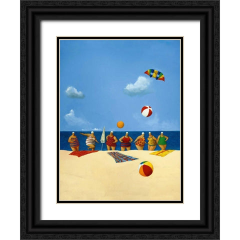 My Seven Aunts Black Ornate Wood Framed Art Print with Double Matting by Paraskevas, Michael