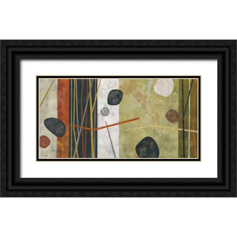 Sticks and Stones III Black Ornate Wood Framed Art Print with Double Matting by Porter, Glenys