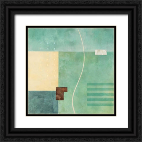 On the Way Black Ornate Wood Framed Art Print with Double Matting by Porter, Glenys