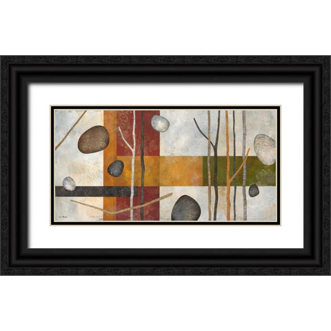 Sticks and Stones IX Black Ornate Wood Framed Art Print with Double Matting by Porter, Glenys