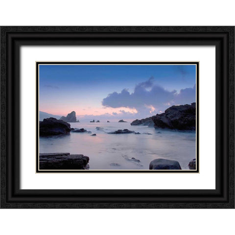 Cliffs Black Ornate Wood Framed Art Print with Double Matting by PhotoINC Studio