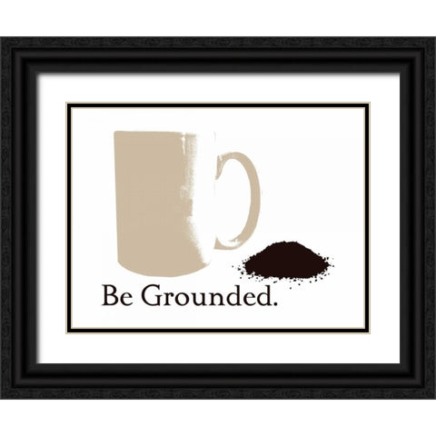 Be Grounded Black Ornate Wood Framed Art Print with Double Matting by Proctor, Tenisha