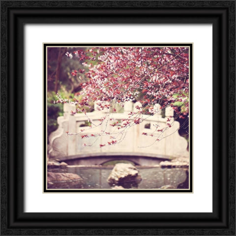 Blush Black Ornate Wood Framed Art Print with Double Matting by Price, Melanie Alexandra