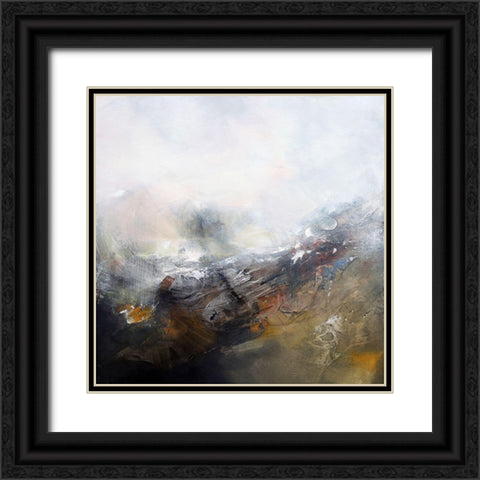 Snow Time Black Ornate Wood Framed Art Print with Double Matting by Quinzin, Marianne