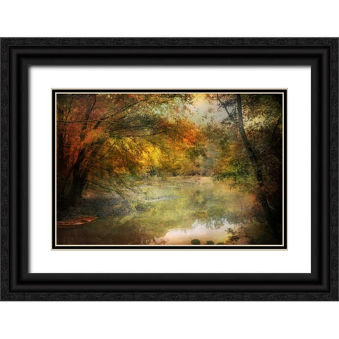 Autumn Dream Black Ornate Wood Framed Art Print with Double Matting by Rivera, John