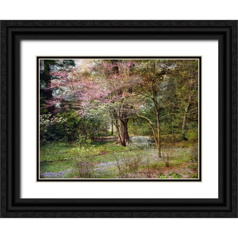 Spring Black Ornate Wood Framed Art Print with Double Matting by Rivera, John