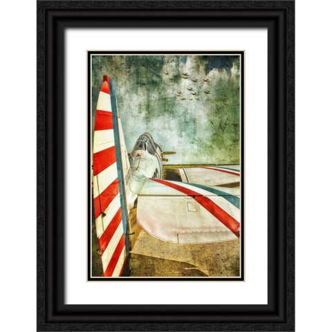 Standing By Black Ornate Wood Framed Art Print with Double Matting by Rivera, John