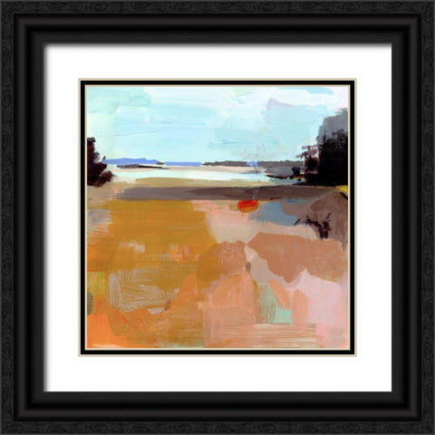 Beach Plum Farm 1 Black Ornate Wood Framed Art Print with Double Matting by Robbins, Kathleen